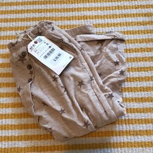 NWT cozy Zara star pants size 2-3